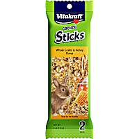 Vitakraft Crunch Sticks with Whole Grains, Carrot & Honey for Rabbits