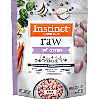 Instinct Frozen Raw Bites Cage-Free Chicken Recipe Kitten Food