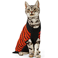 YOULY The Party Animal Tiger-Print Cat Sweater