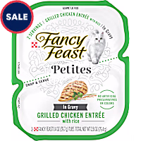 Purina Fancy Feast Petites Grilled Chicken With Rice Entree Gourmet Gravy Wet Cat Food