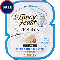 Purina Fancy Feast Petites Ocean Whitefish With Tomato Entree Gourmet Gravy Wet Cat Food