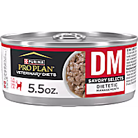 Purina Pro Plan Veterinary Diets DM Dietetic Management Savory Selects Feline Formula Wet Cat Food