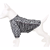 Pet Life Black Active 'Warf Speed' Heathered Ultra-Stretch Sporty Performance Dog T-Shirt