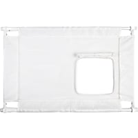 Pet Life White Porta-Gate Travel Collapsible And Adjustable Folding Pet Gate