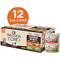 Wellness CORE Digestive Health Chicken & Turkey Pate Variety Pack Wet Cat Food