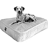 Bessie and Barnie Arctic Snow Ultra Plush Faux Fur Luxury Shag Durable Sicilian Rectangle Pet Bed