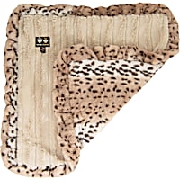 Bessie and Barnie Natural Beauty/Aspen Snow Leopard Ultra Plush Faux Fur Pet Super Soft Reversible Blanket