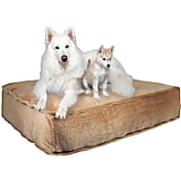 Bessie and Barnie Divine Caramel Ultra Plush Faux Fur Luxury Shag Durable Sicilian Rectangle Pet Bed