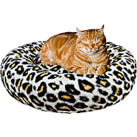 Bessie and Barnie Ultra Plush Deluxe Comfort Cheetah Snuggle Pet Bed