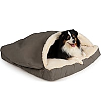 Snoozer Anthracite Square Luxury Micro Suede Cozy Cave for Dogs