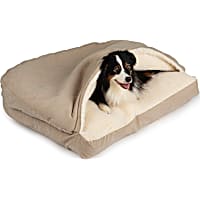 Snoozer Buckskin Rectangle Luxury Micro Suede Cozy Cave for Dogs