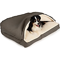 Snoozer Anthracite Rectangle Luxury Micro Suede Cozy Cave for Dogs