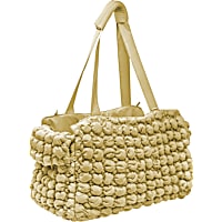 Pet Life Yellow 'Bubble Vogue' Ultra-Plush Fashion Designer Pet Carrier