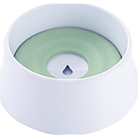 Pet Life Green 'Pud-Guard' Anti-Spill Floating Water and Food Dog Bowl