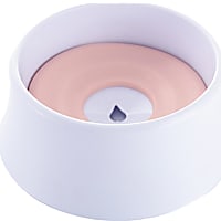 Pet Life Pink 'Pud-Guard' Anti-Spill Floating Water and Food Dog Bowl