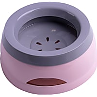 Pet Life Pink 'Hydrain' Anti-Spill Water and Food Pet Bowl