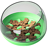 Pet Life Green 'Tumbowl' Slow Feeding Pet Bowl
