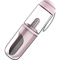 Pet Life Pink 'PYURE' Handheld Travel Filtered Water Feeder Bottle for Dogs
