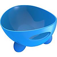 Pet Life Blue 'Modero' Dishwasher Safe Modern Tilted Dog Bowl