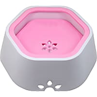 Pet Life Pink 'Everspill' 2-in-1 Food and Anti-Spill Water Pet Bowl