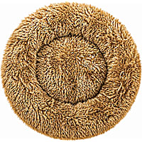 Pet Life Beige 'Nestler' High-Grade Plush and Soft Rounded Dog Bed