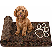 Pet Life Dark Brown 'Fuzzy' Quick-Drying Anti-Skid and Machine Washable Dog Mat