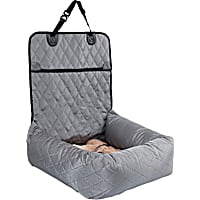 Pet Life Grey 'Pawtrol' Dual Converting Travel Safety Carseat and Pet Bed