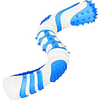 Pet Life Blue 'Denta-Twist' TPR Durable Dental Chew Dog Toy