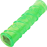 Pet Life Green 'Glow-Stick' TPR and LED Lighting Squeak and Chew Dog Toy