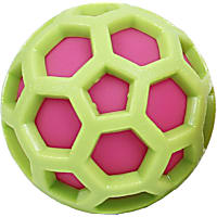 Pet Life Green 'DNA Bark' TPR and Nylon Durable Rounded Squeaking Dog Toy