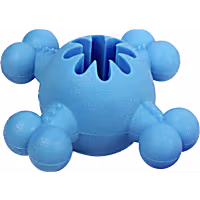 Pet Life Blue 'Quadra-Bone' TPR Treat Dispensing Durable Dog Toy