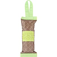 Pet Life Green 'Quash' Water Bottle Inserting Nylon and Rubber Crackling Dog Toy