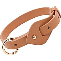 Pet Life Brown 'Ever-Craft' Boutique Series Adjustable Designer Leather Dog Collar