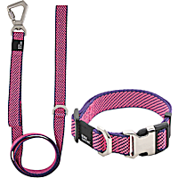 Pet Life Pink 'Escapade' Outdoor Series 2-in-1 Convertible Dog Leash and Collar
