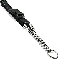 Pet Life Black 'Tutor-Sheild' Martingale Safety and Training Chain Dog Collar