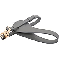 Pet Life Grey 'Ever-Craft' Boutique Series Adjustable Designer Leather Dog Harness