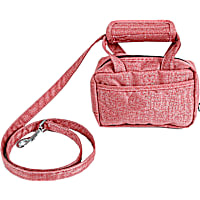 Pet Life Pink 'Posh Walk' Purse Dog Leash, Accessory Holder and Waste Bag Dispenser