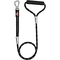 Pet Life Black 'Flexo-Tour' Shock Aborbing and 3M Reflective Dog Leash