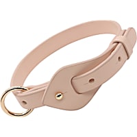 Pet Life Pink 'Ever-Craft' Boutique Series Adjustable Designer Leather Dog Collar