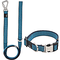 Pet Life Blue 'Escapade' Outdoor Series 2-in-1 Convertible Dog Leash and Collar