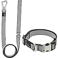 Pet Life Grey 'Escapade' Outdoor Series 2-in-1 Convertible Dog Leash and Collar