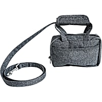Pet Life Grey 'Posh Walk' Purse Dog Leash, Accessory Holder and Waste Bag Dispenser