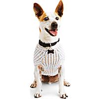 YOULY Ivory Melange Dog Sweater