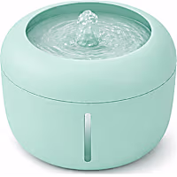 Pet Life Green Moda-Pure Ultra-Quiet Filtered Water Fountain For Dogs and Cats
