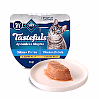 Blue Buffalo Blue Tastefuls Spoonless Singles Chicken Entree Adult Pate Wet Cat Food