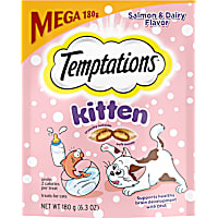Temptations Salmon and Dairy Flavor Crunchy and Soft Kitten Treats