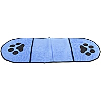 Pet Life 'Dry-Aid' Blue Hand Inserted Bathing and Grooming Quick-Drying Microfiber Pet Towel
