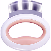 Pet Life 'Knuckler' Orange Handheld Travel Flexible Grooming Pet Rake Comb
