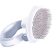 Pet Life 'Gyrater' Travel Self-Cleaning Swivel Grooming Pet Pin Brush