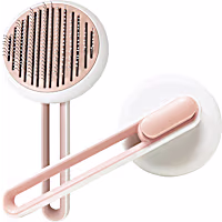 Pet Life 'Concepto' Pink Modern Bristle Grooming Pet Deshedder Comb